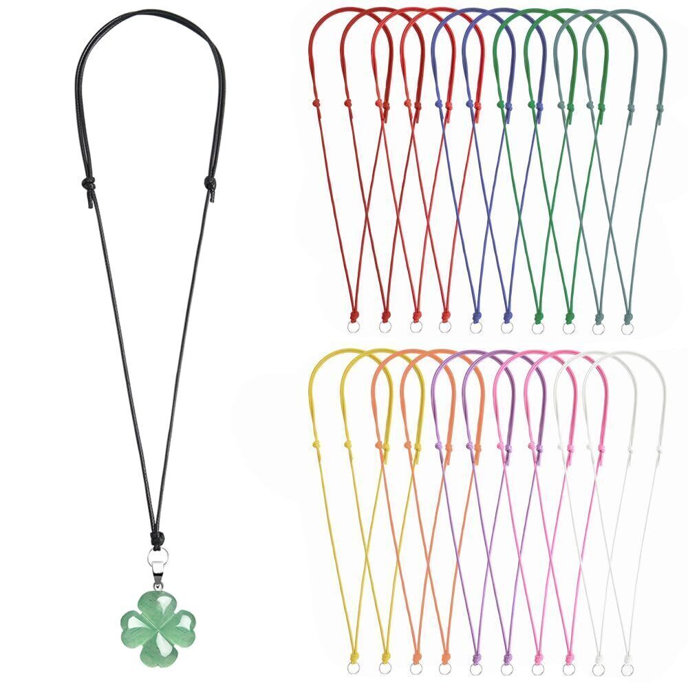 2426 20 Pcs Necklace Cord for Pendant String Adjustable Knotted Handmade